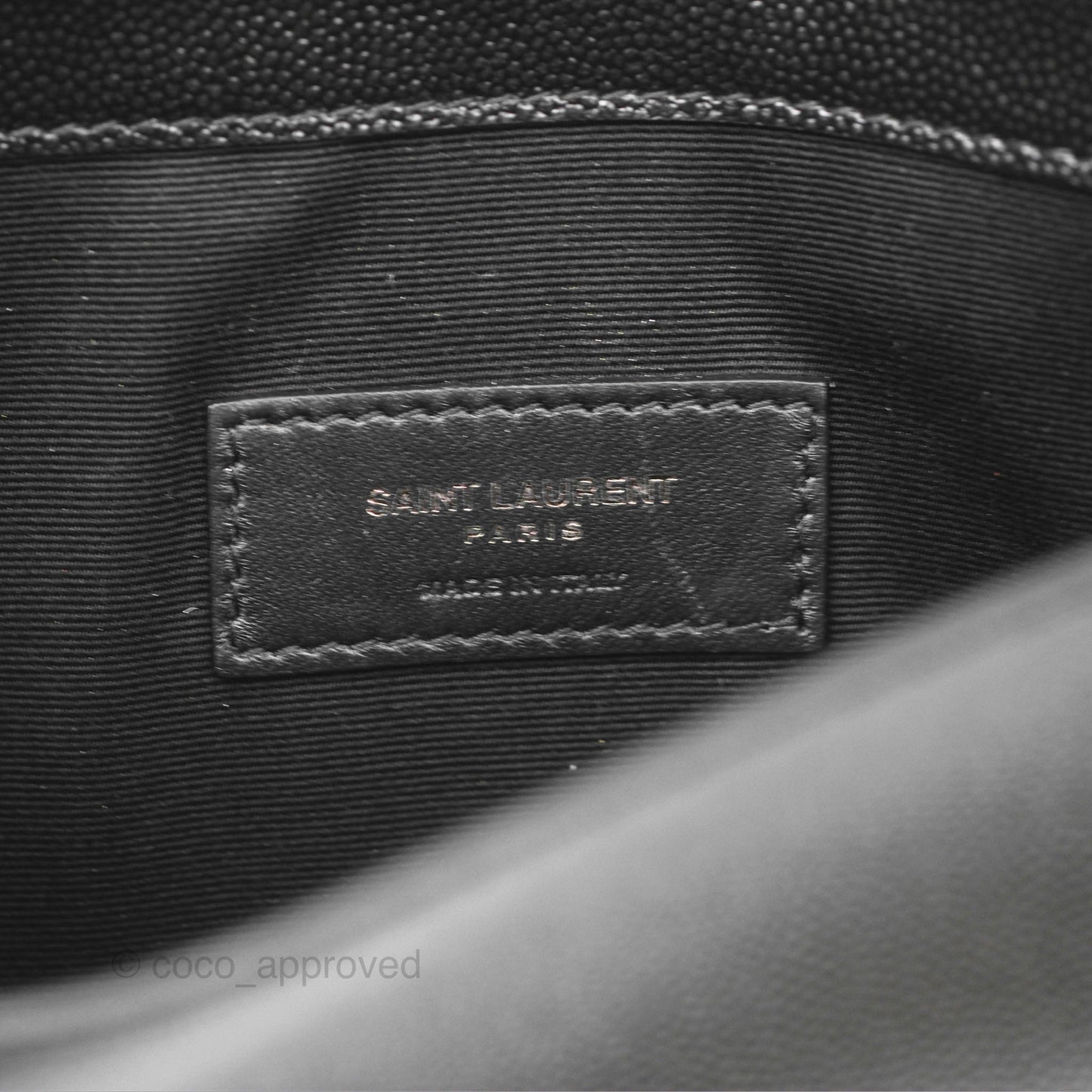 Saint Laurent Uptown Black Monogram Pouch Clutch