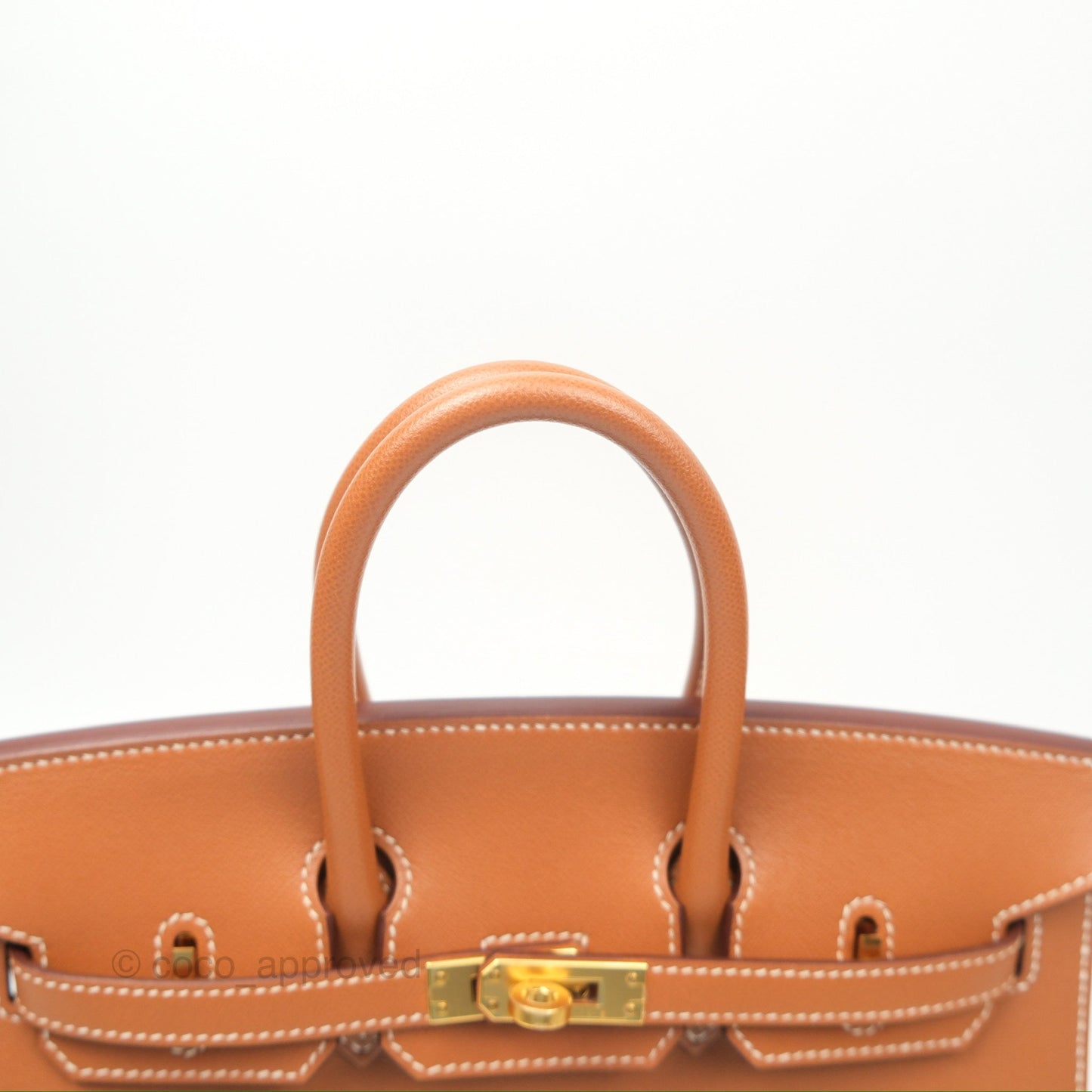 Hermes Birkin 25 Sellier Gold Madame Leather Gold Hardware