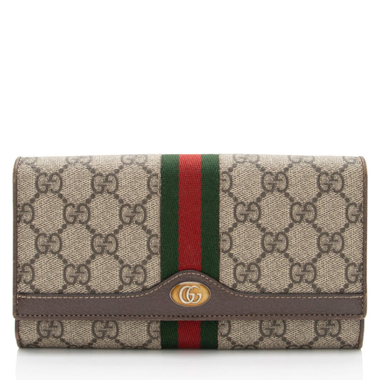 Luxury Gucci Trending 2025 GG Supreme Ophidia Chain Wallet