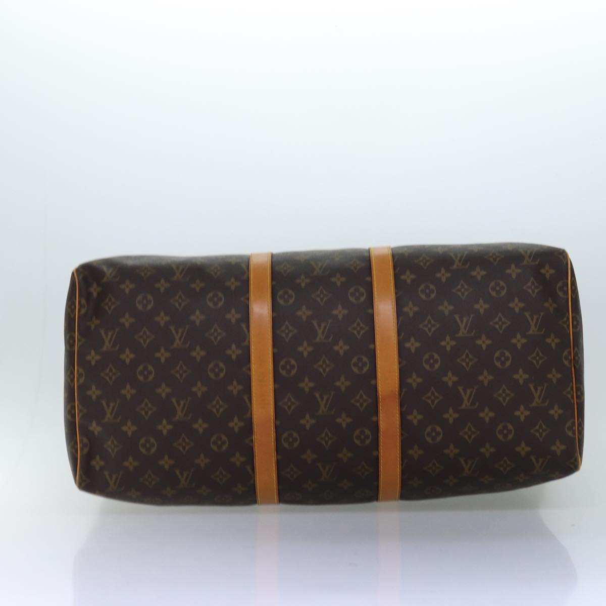 LOUIS VUITTON Monogram Keepall 55 Boston Bag M41424 LV 75301