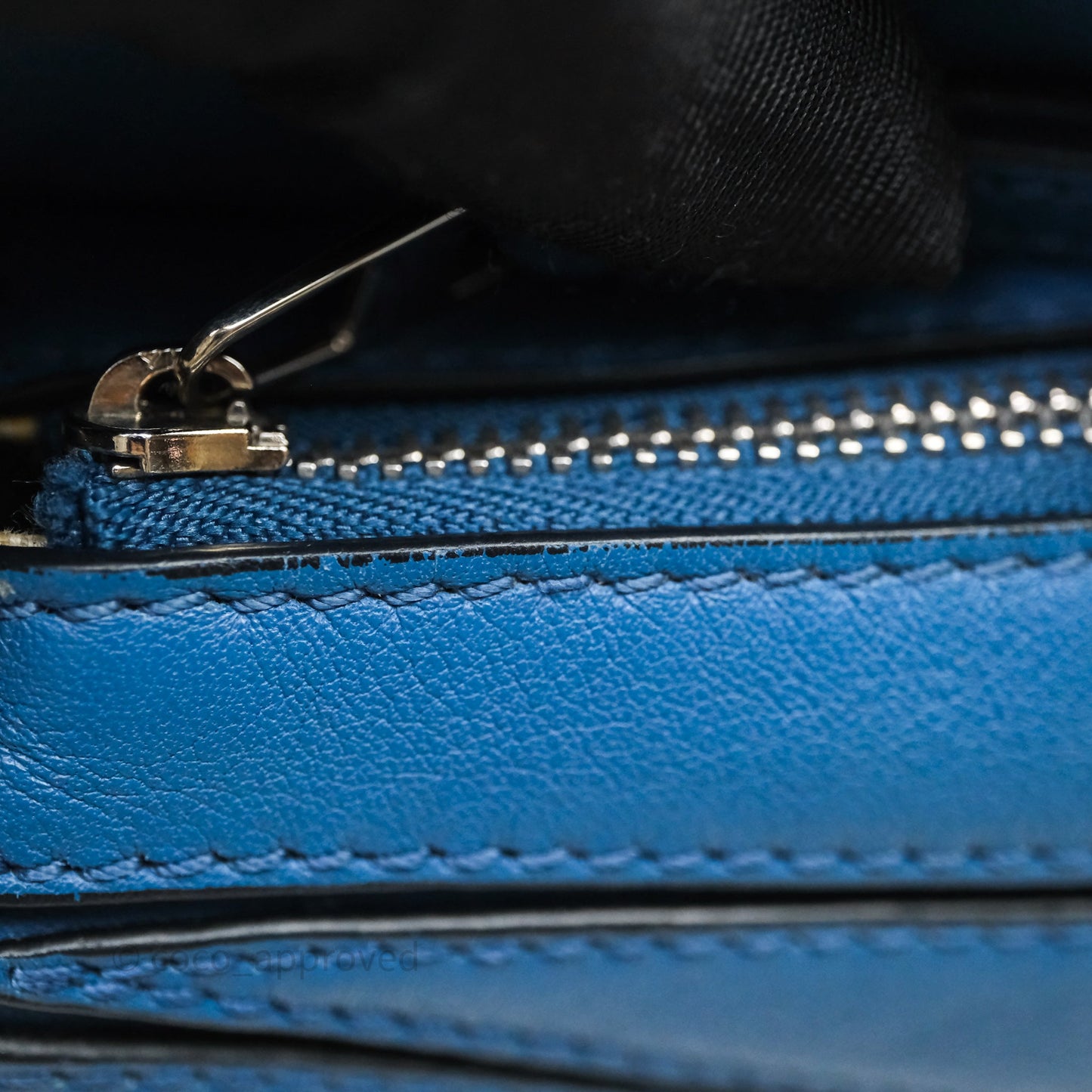 Loewe Mini Puzzle Bag Blue Calfskin