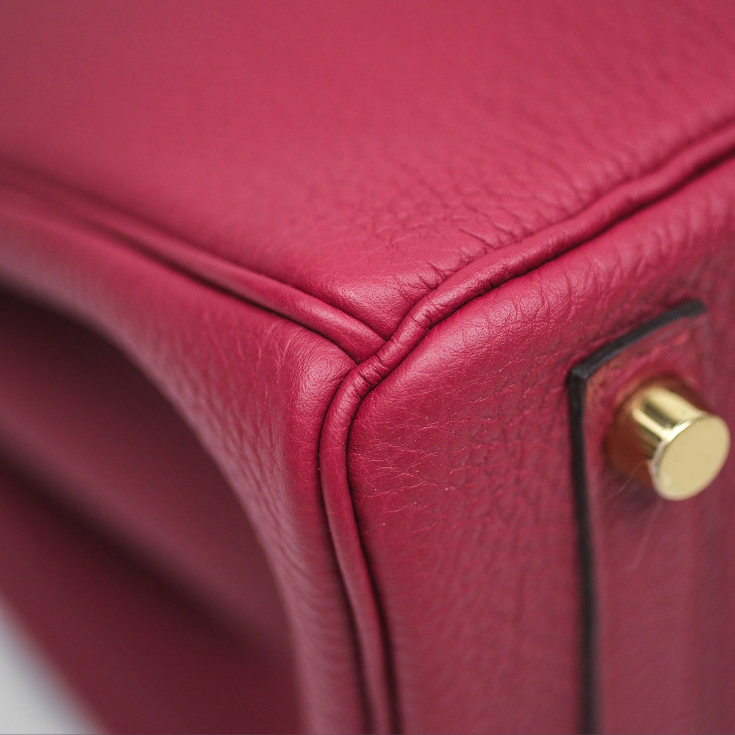 Hermès Birkin 25 Retourne Rouge Grenat K1 Togo Gold Hardware