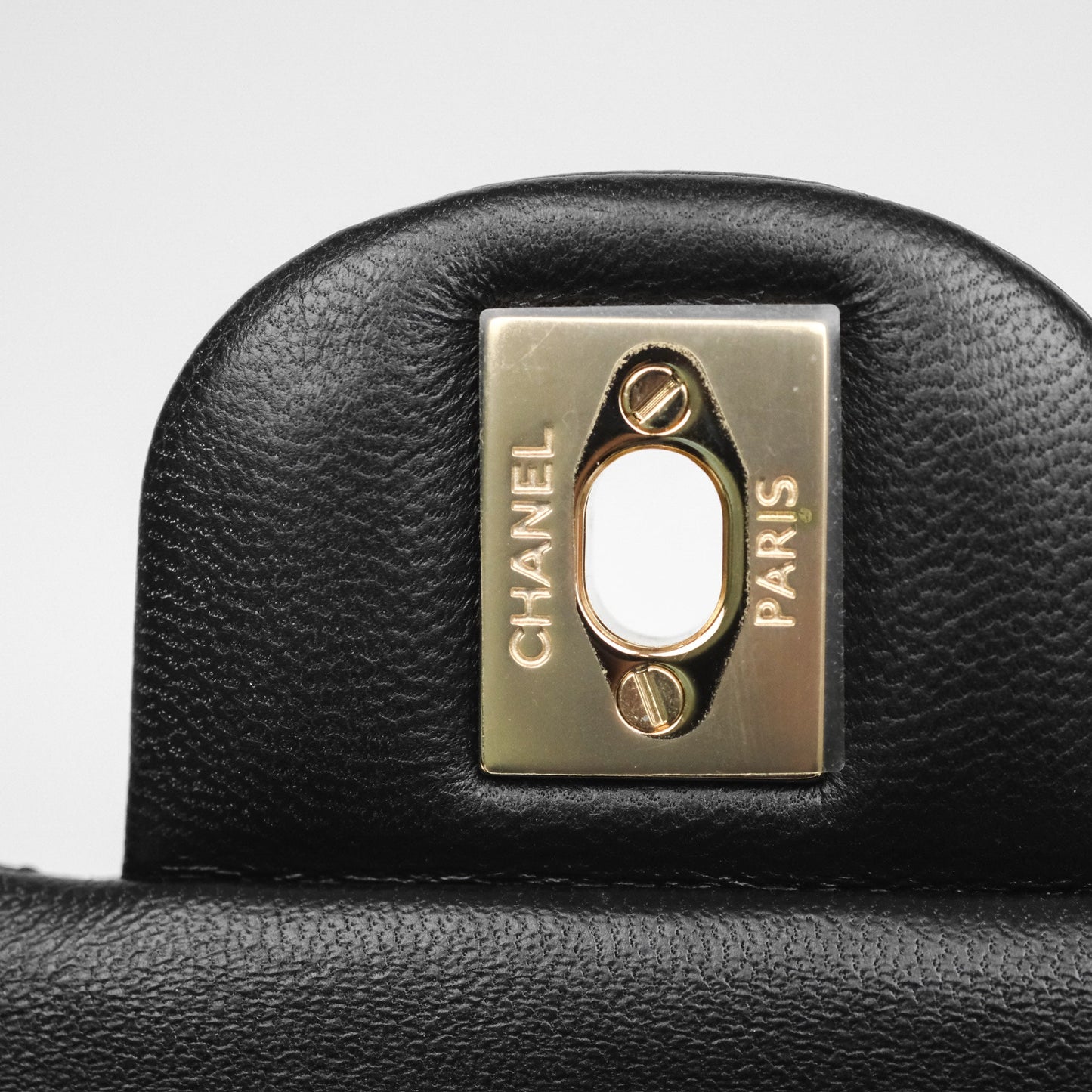 Chanel Mini Rectangular Quilted Black Lambskin Gold Hardware