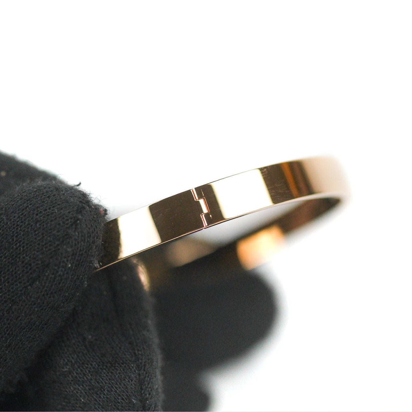 Hermès Kelly Bracelet PM 4 Diamonds Rose Gold