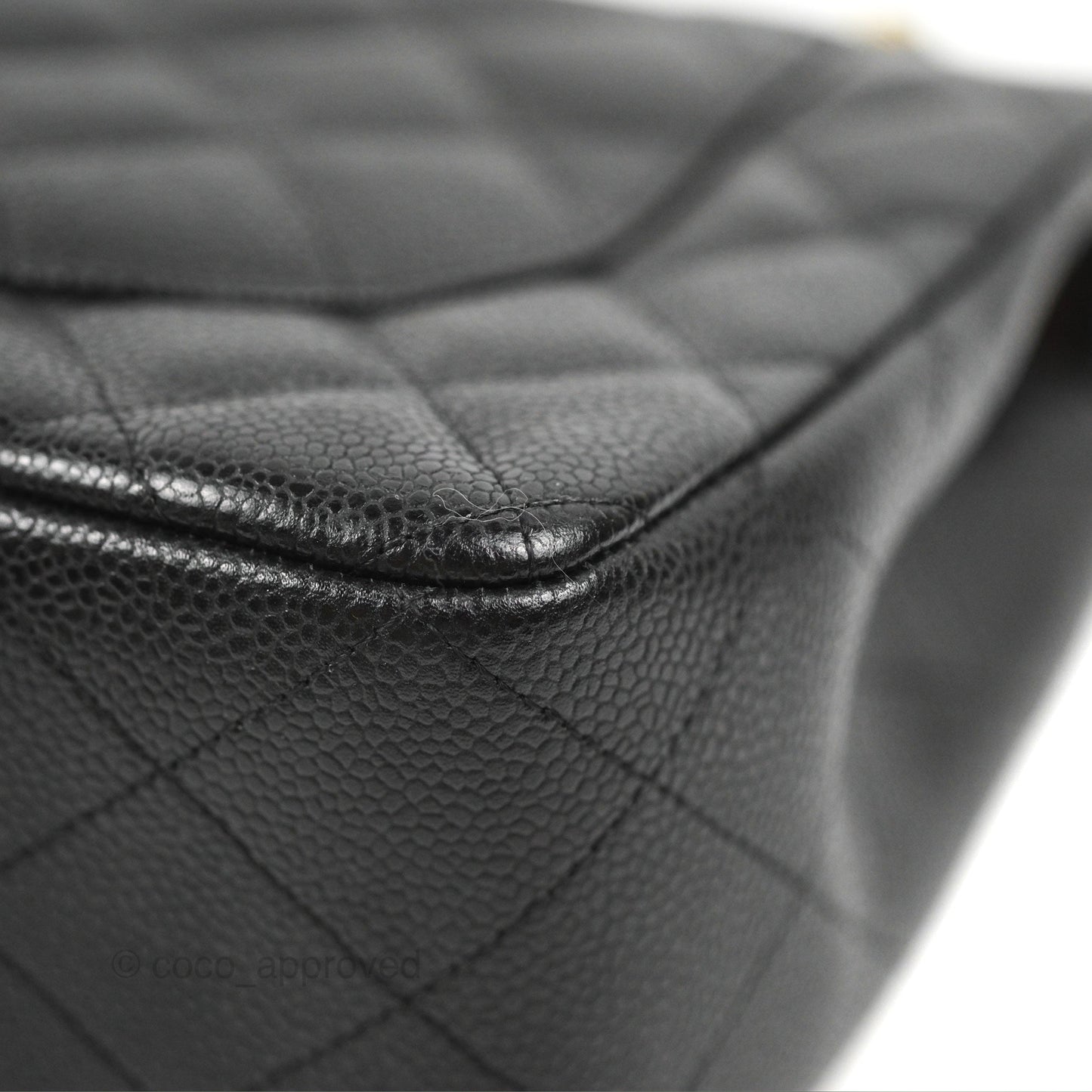 Chanel Jumbo Double Flap Black Caviar Gold Hardware⁣⁣