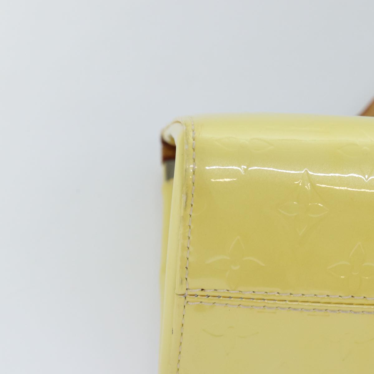 LOUIS VUITTON Monogram Vernis Roxbury Drive Hand Bag Perle M91374 LV 75364
