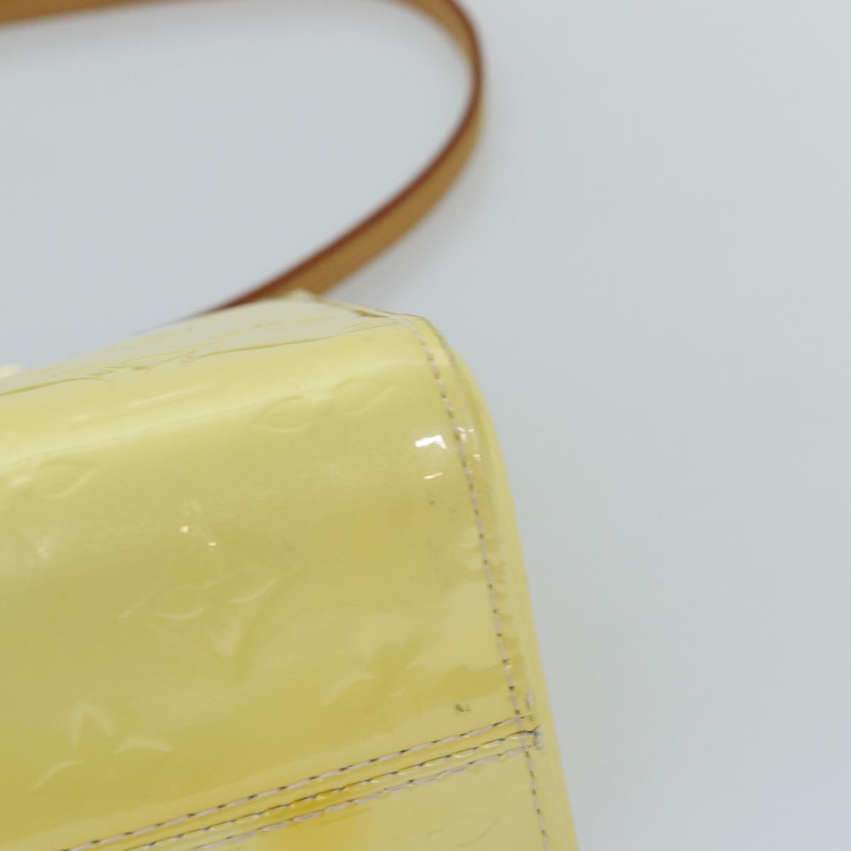 LOUIS VUITTON Monogram Vernis Roxbury Drive Hand Bag Perle M91374 LV 75364