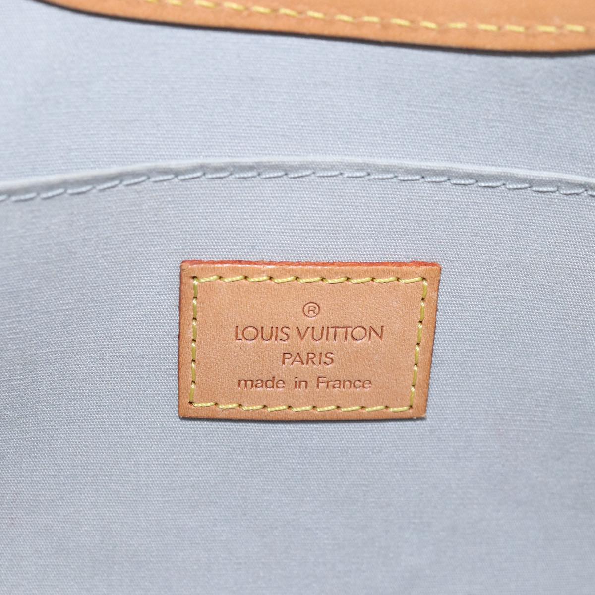 LOUIS VUITTON Monogram Vernis Roxbury Drive Hand Bag Perle M91374 LV 75364
