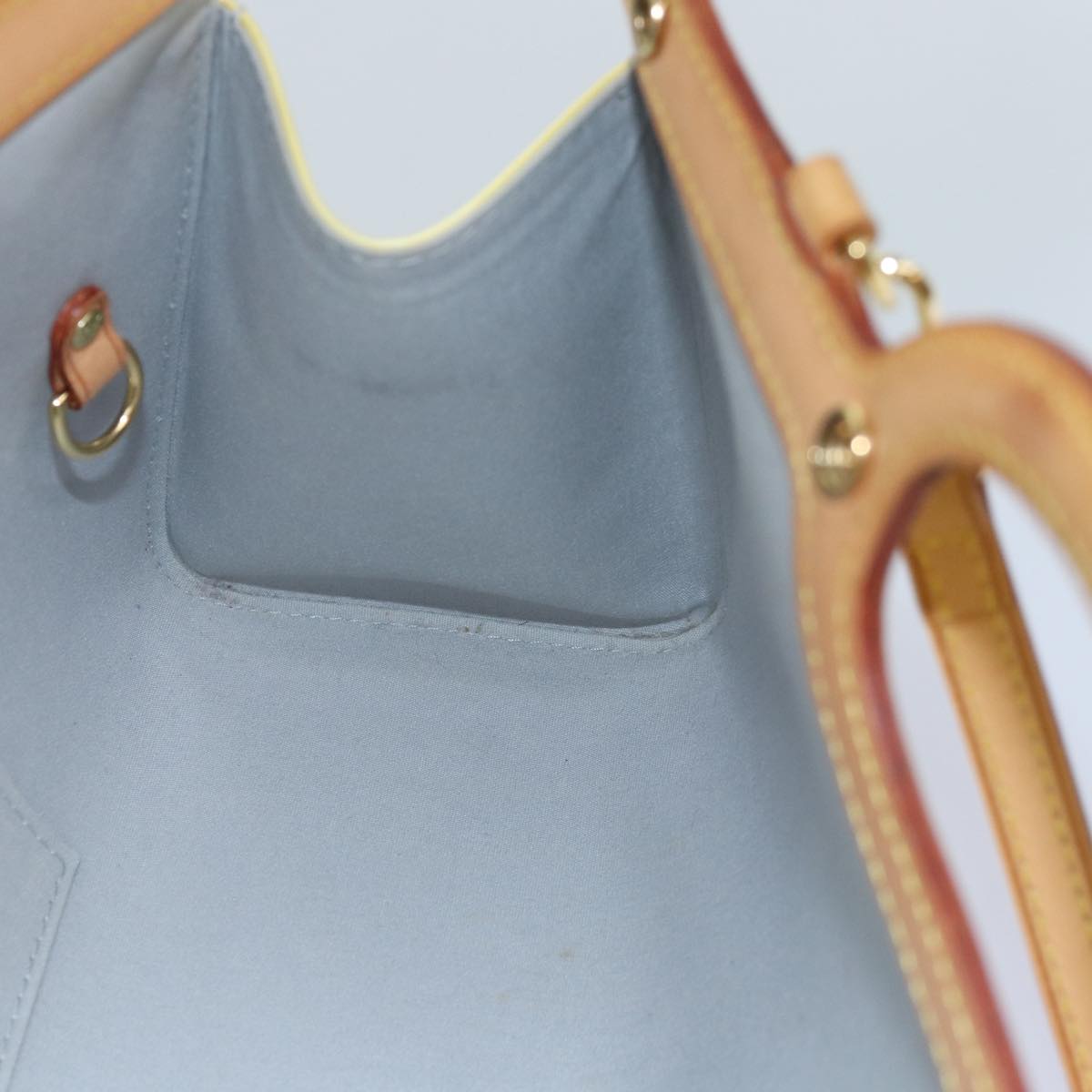 LOUIS VUITTON Monogram Vernis Roxbury Drive Hand Bag Perle M91374 LV 75364