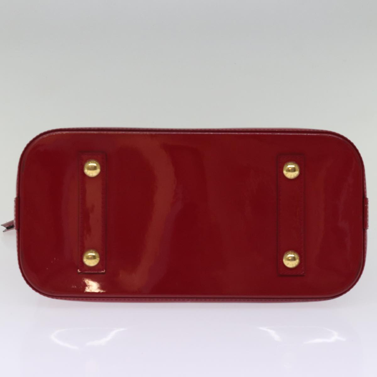 LOUIS VUITTON Monogram Vernis Alma PM Hand Bag Rose Indian M91770 LV 75382