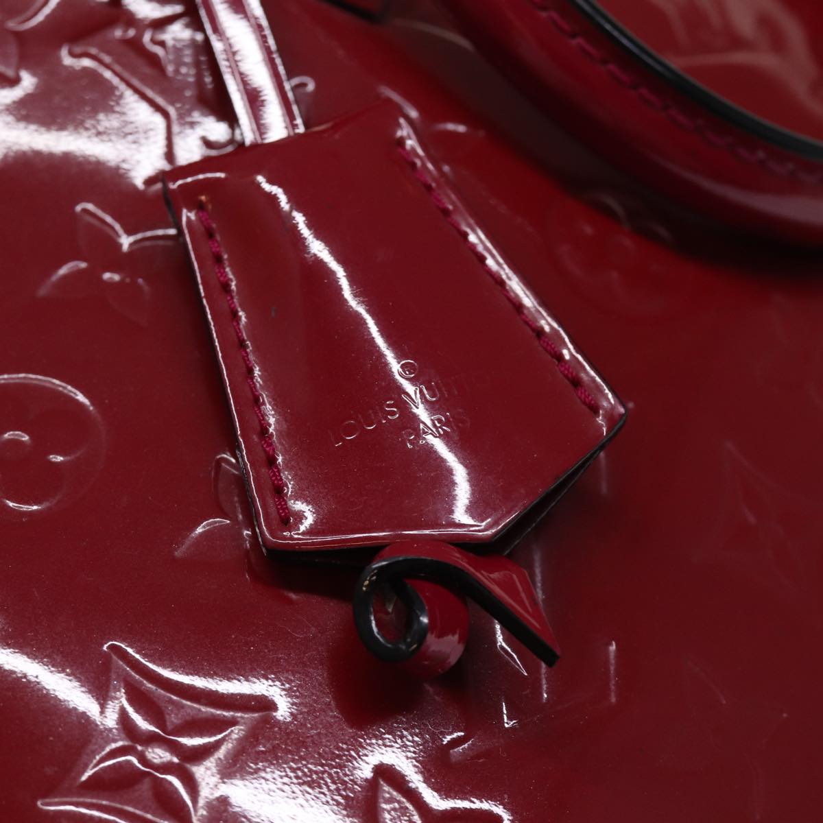 LOUIS VUITTON Monogram Vernis Alma PM Hand Bag Rose Indian M91770 LV 75382