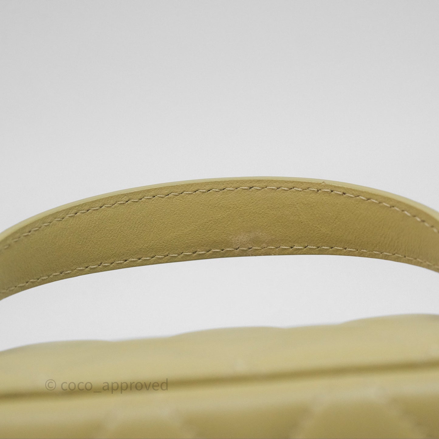 Chanel Top Handle Vanity with Chain Olive Green Lambskin Aged Gold Hardware