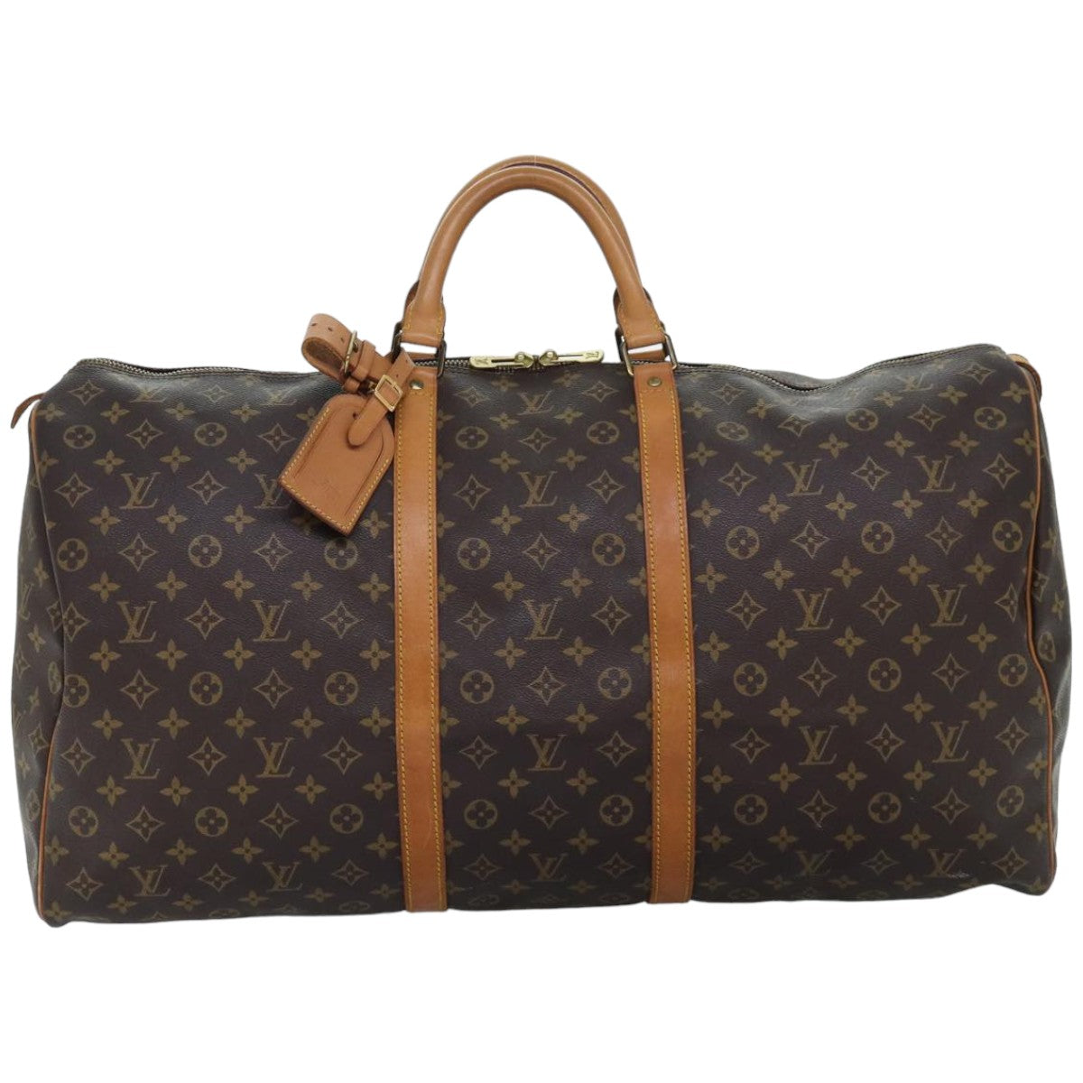 LOUIS VUITTON Monogram Keepall 60 Boston Bag M41422 LV 75393