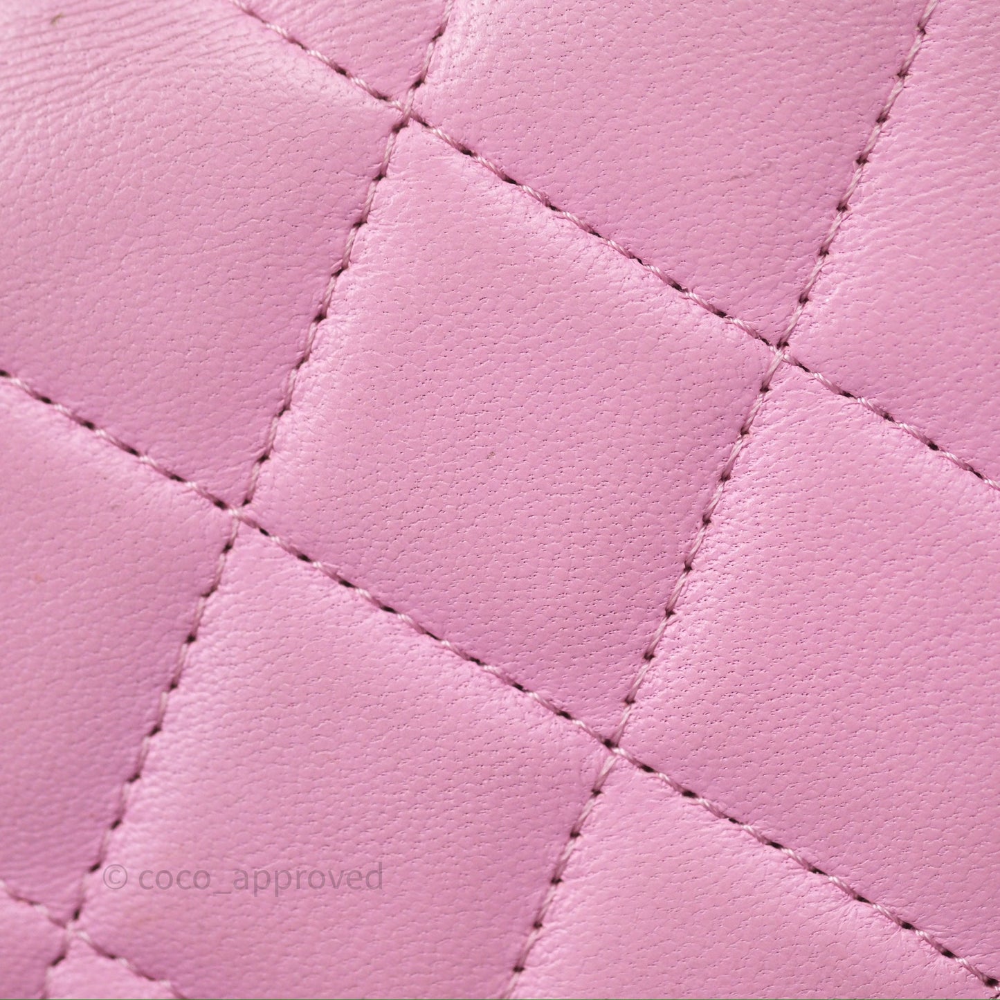 Chanel Mini Handle Clutch With Chain Pink/ Mint Lambskin Gold Hardware 23P