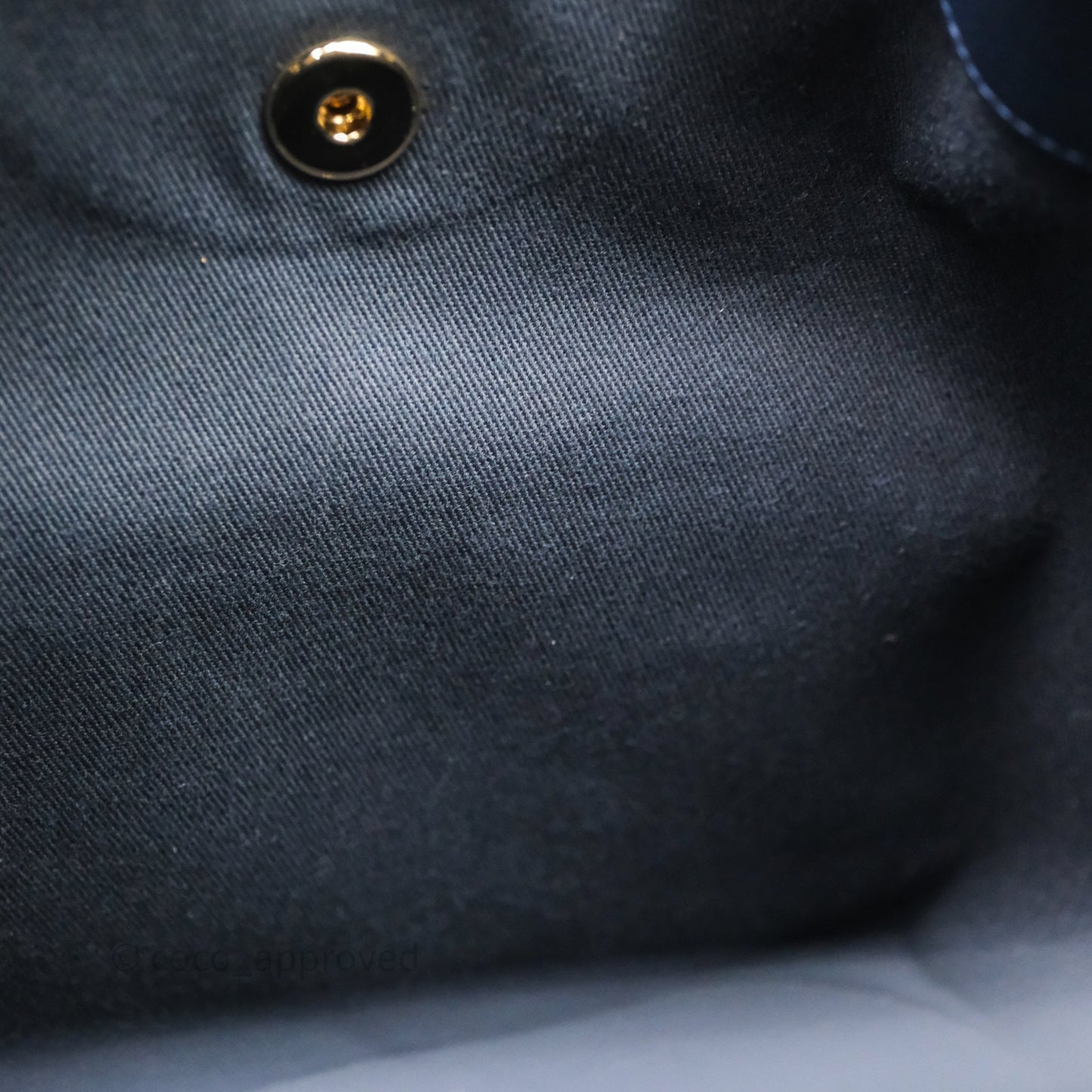 Chanel Quilted Business Affinity Backpack Navy Caviar Light Gold Hardware