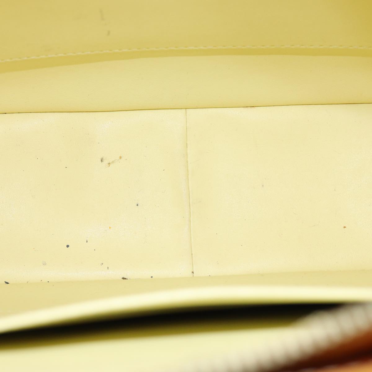 LOUIS VUITTON Monogram Vernis Columbus Tote Bag Yellow M91047 LV 75400