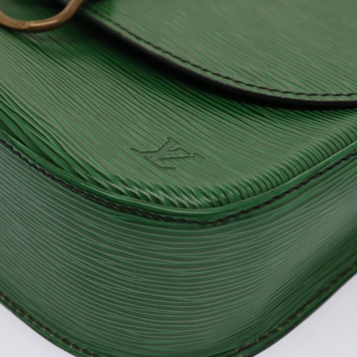 LOUIS VUITTON Epi Saint Cloud GM Shoulder Bag Green M52194 LV 75406
