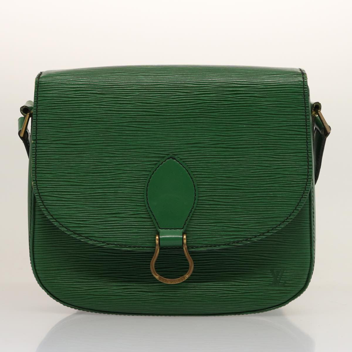 LOUIS VUITTON Epi Saint Cloud GM Shoulder Bag Green M52194 LV 75406