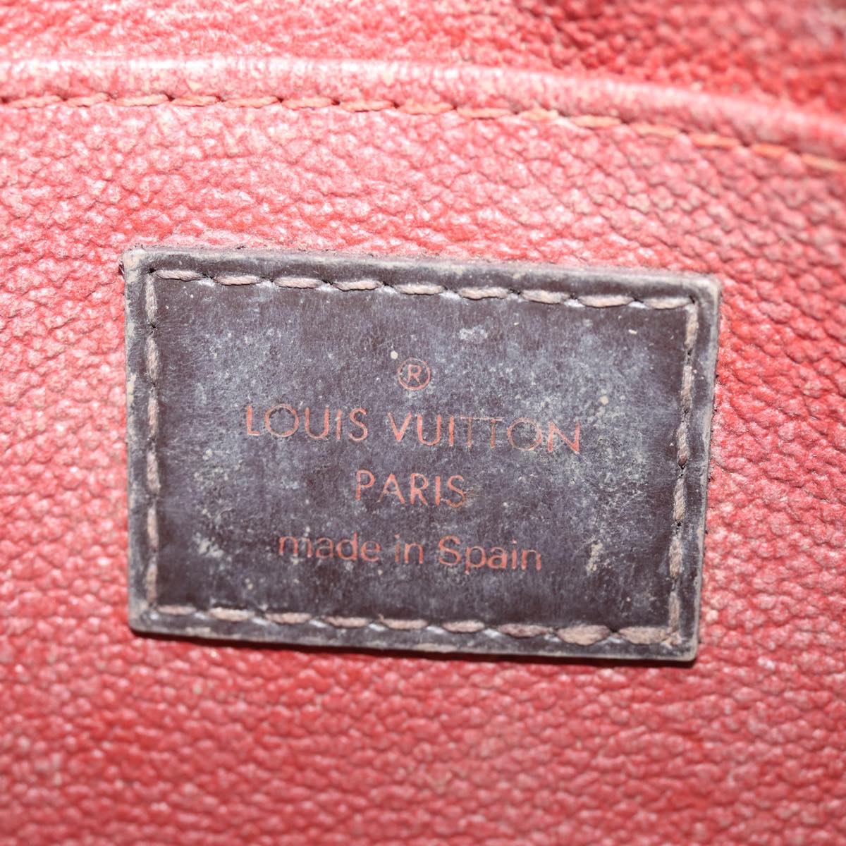 LOUIS VUITTON Damier Ebene Pochette Cosmetic PM Pouch N47516 LV 75409