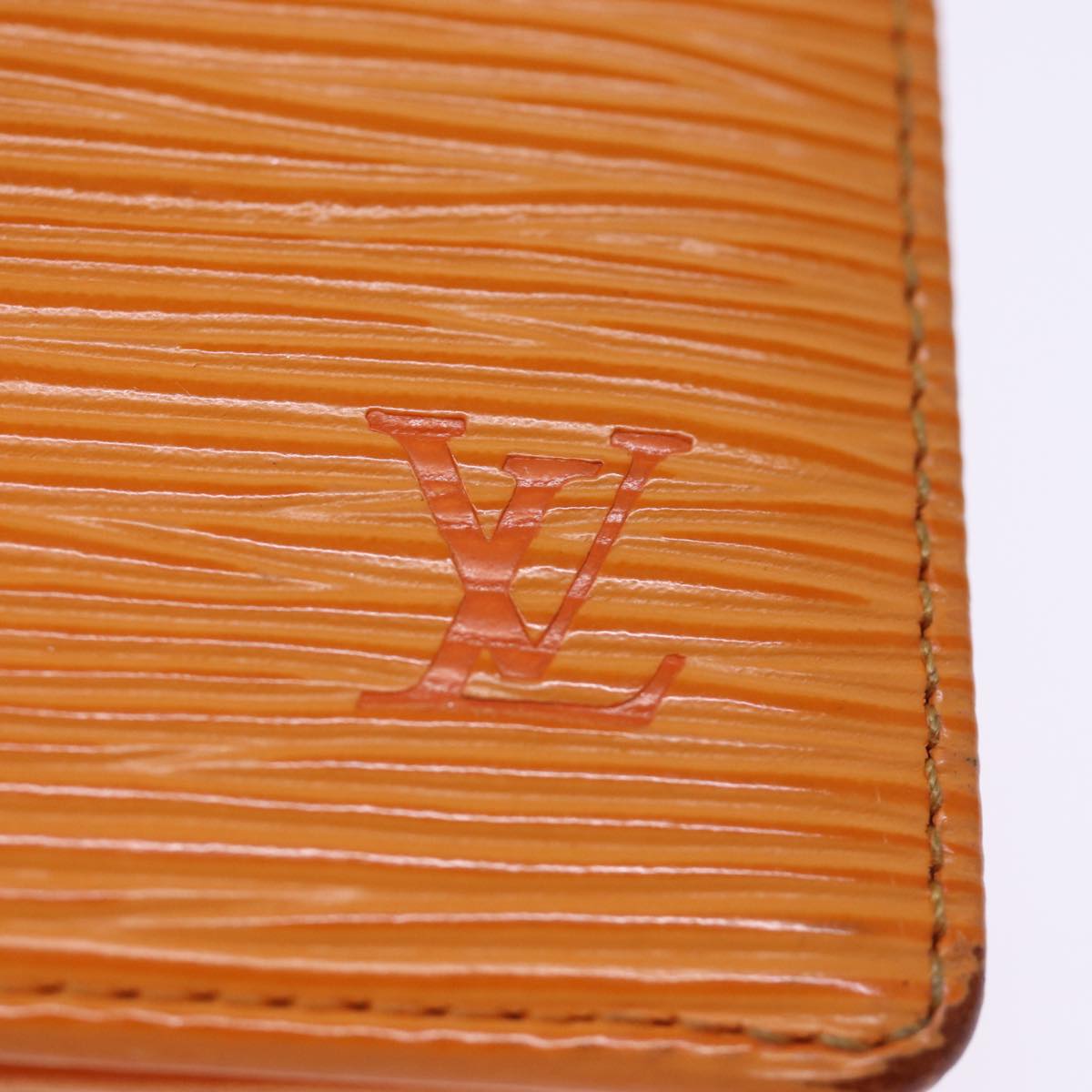 LOUIS VUITTON Epi Organizer Dupoch Card Case Mandarin M6358H LV 75410