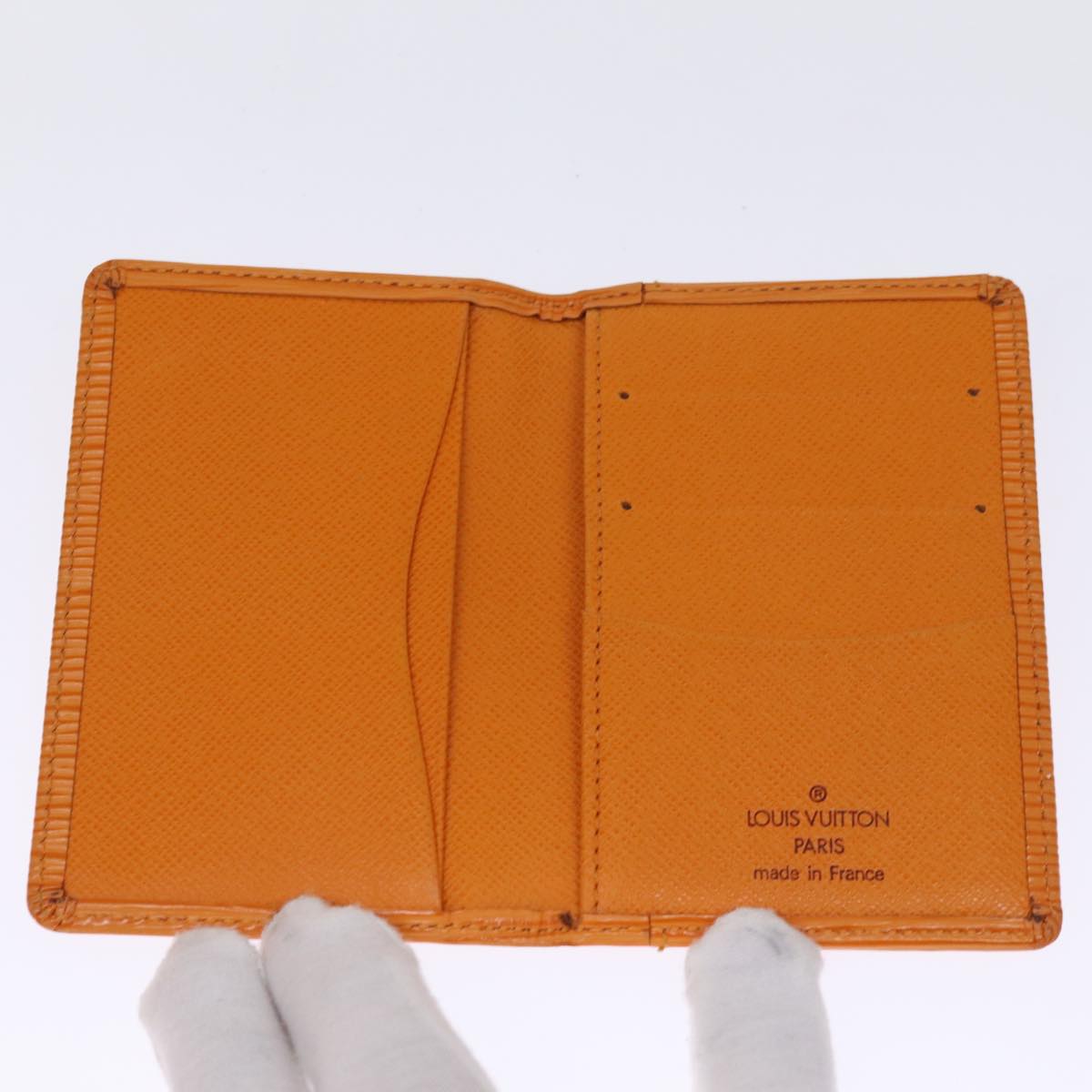 LOUIS VUITTON Epi Organizer Dupoch Card Case Mandarin M6358H LV 75410