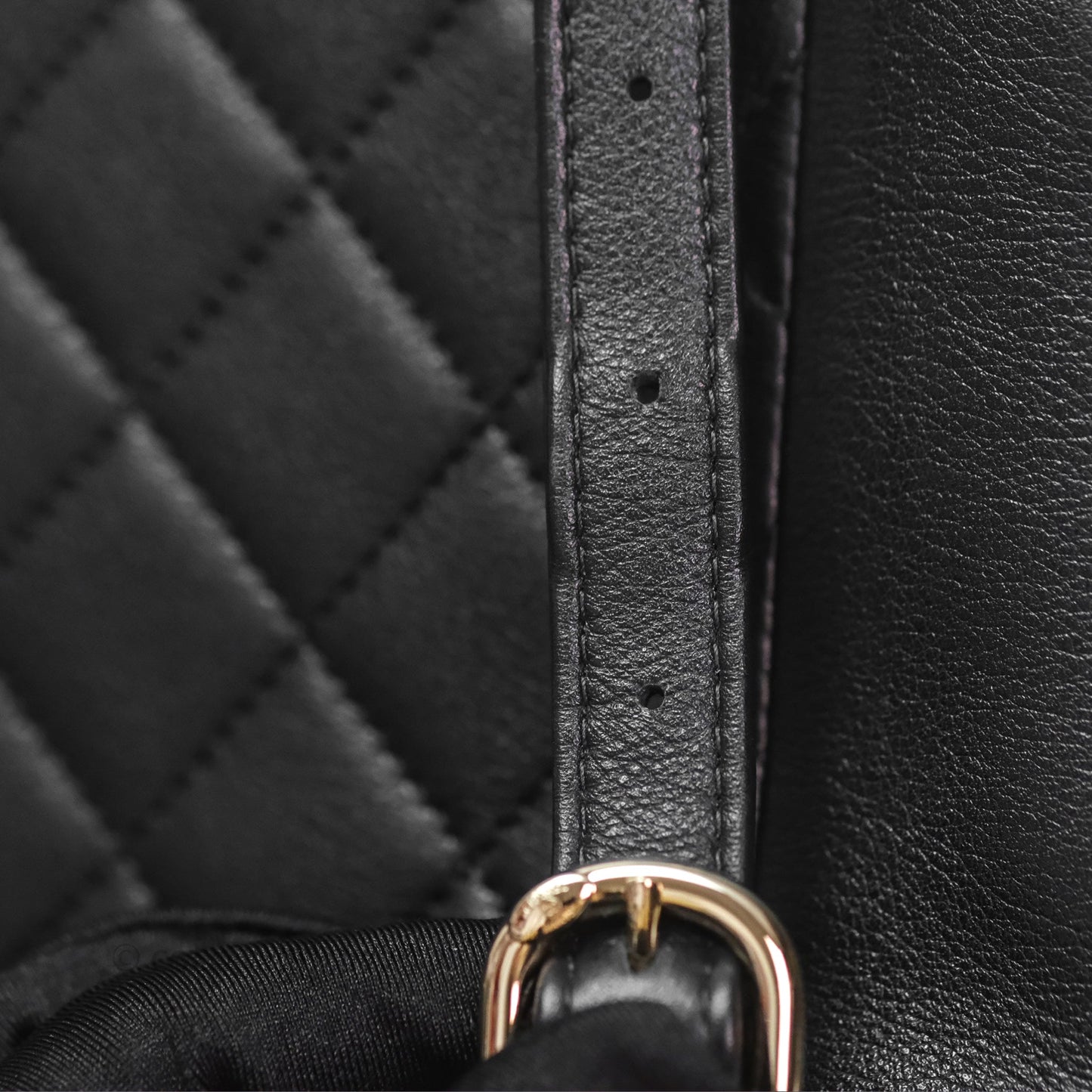 Chanel Quilted Large Duma Drawstring Backpack Black Calfskin