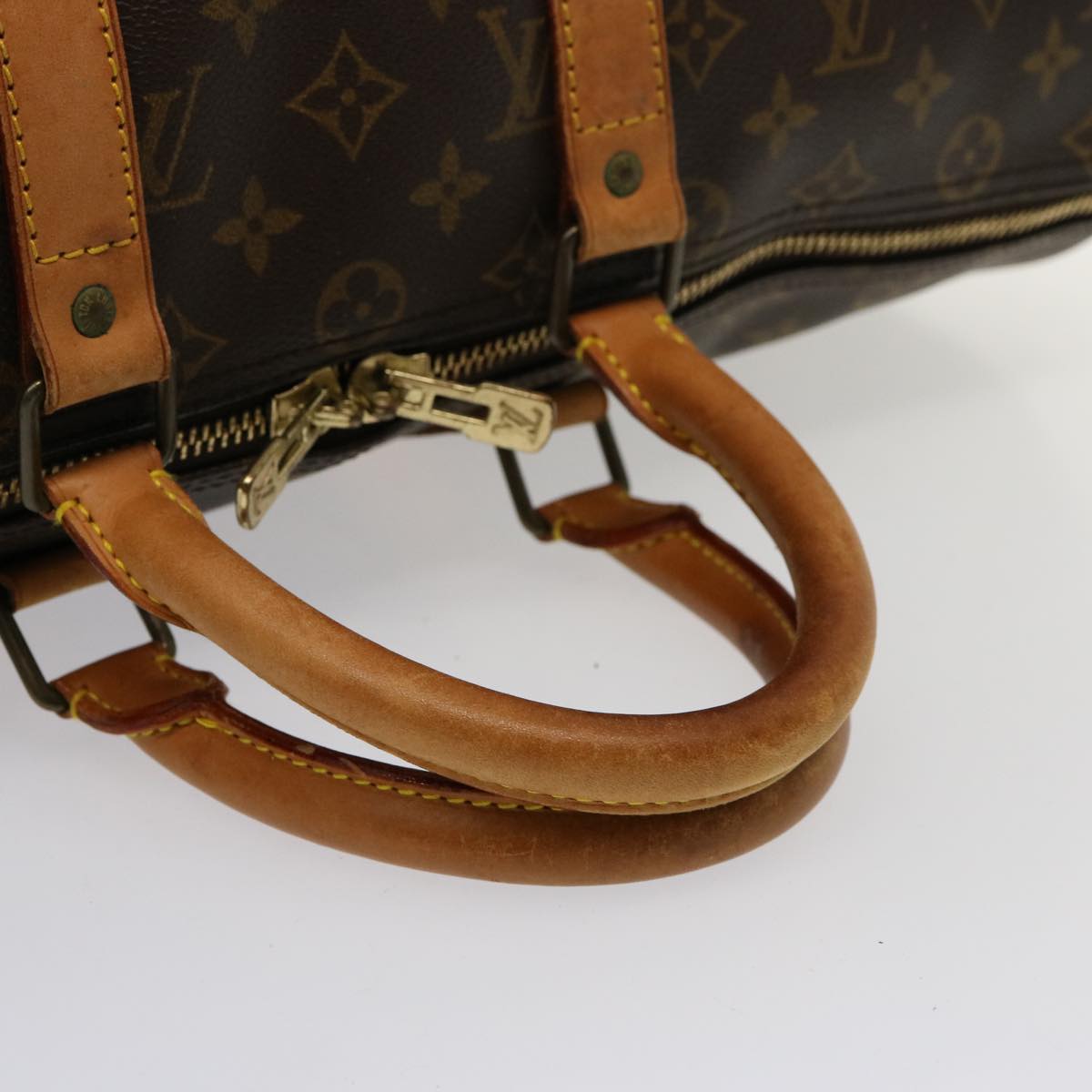 LOUIS VUITTON Monogram Keepall 45 Boston Bag M41428 LV 75423