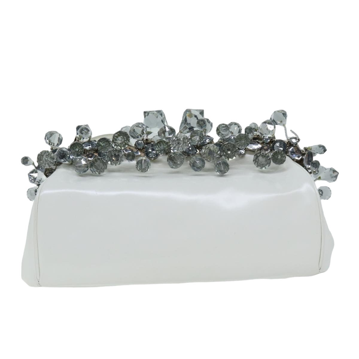 Luxury PradaShoulder Bag Patent leather White 75425