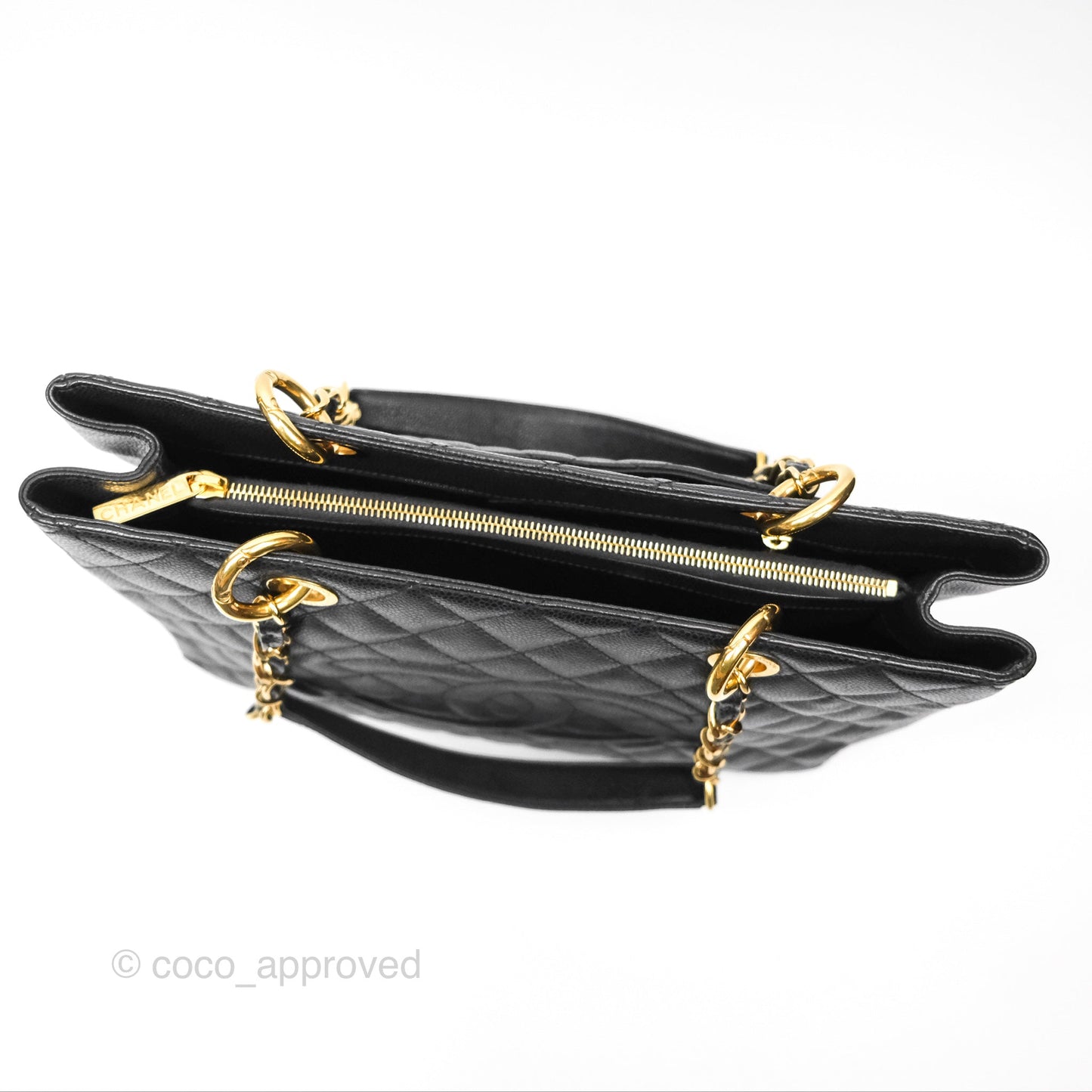 Chanel GST Black Caviar Gold Hardware