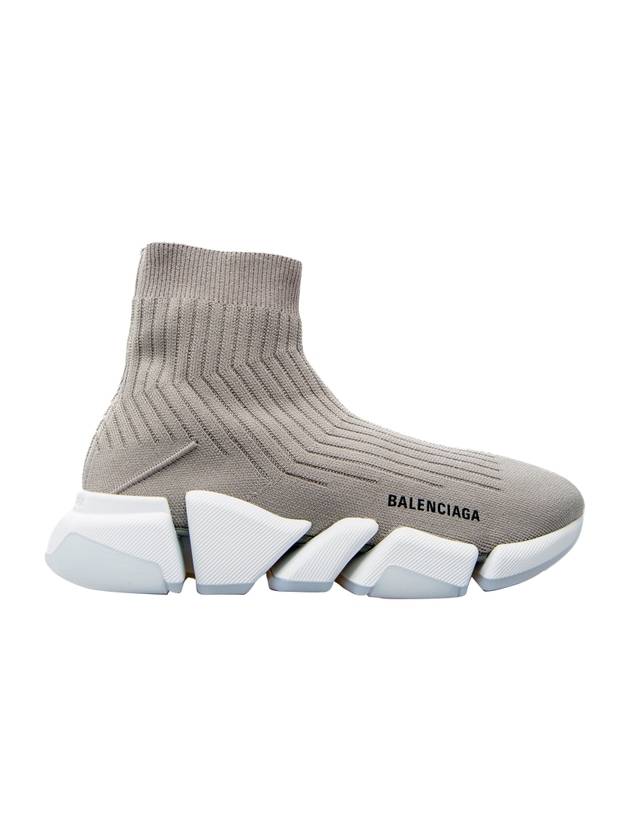 Luxury Balenciaga Speed 2.0 Knit High Top Sneakers Grey