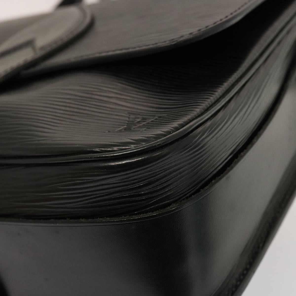 LOUIS VUITTON Epi Cartouchiere MM Shoulder Bag Black Noir M52242 LV 75460
