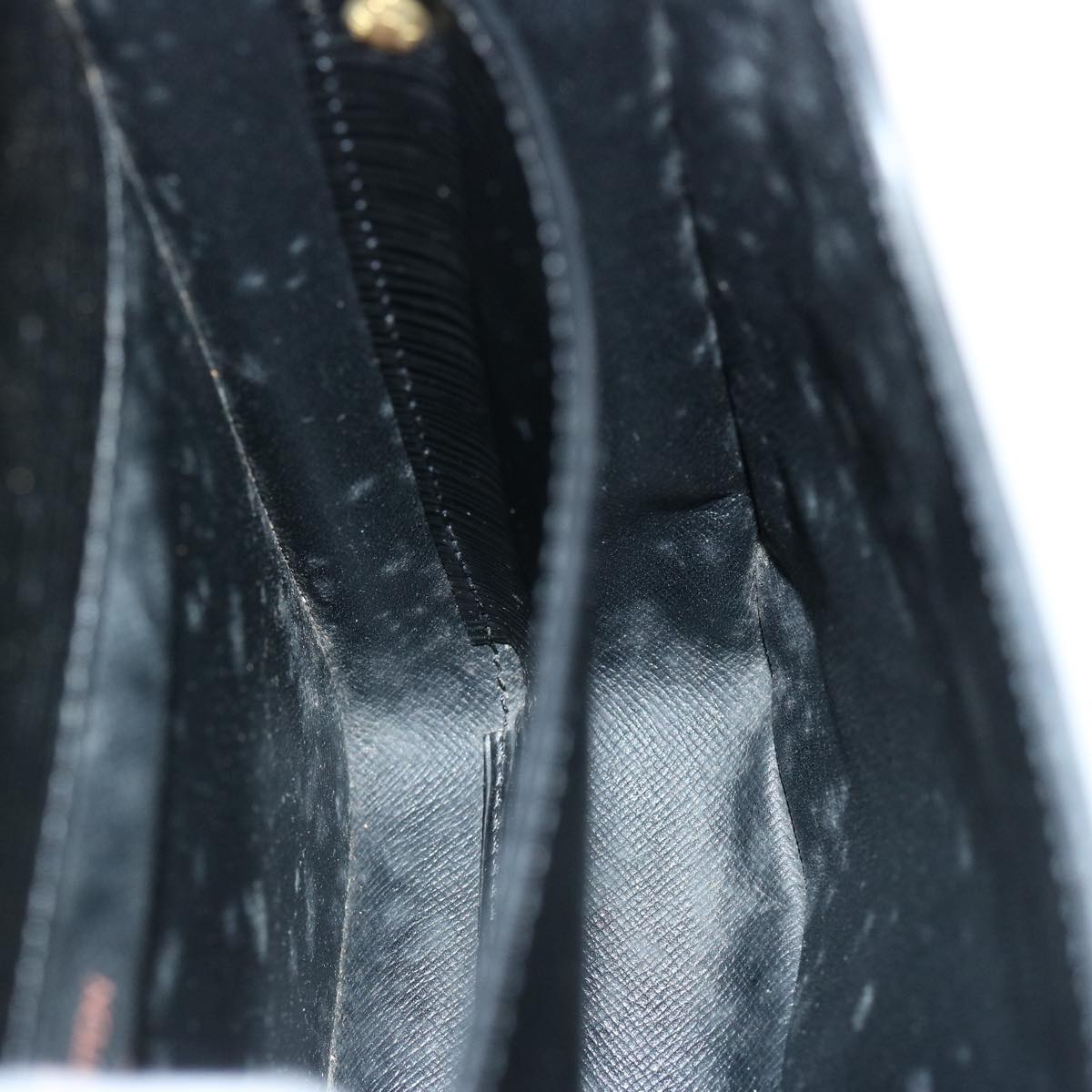 LOUIS VUITTON Epi Cartouchiere MM Shoulder Bag Black Noir M52242 LV 75460