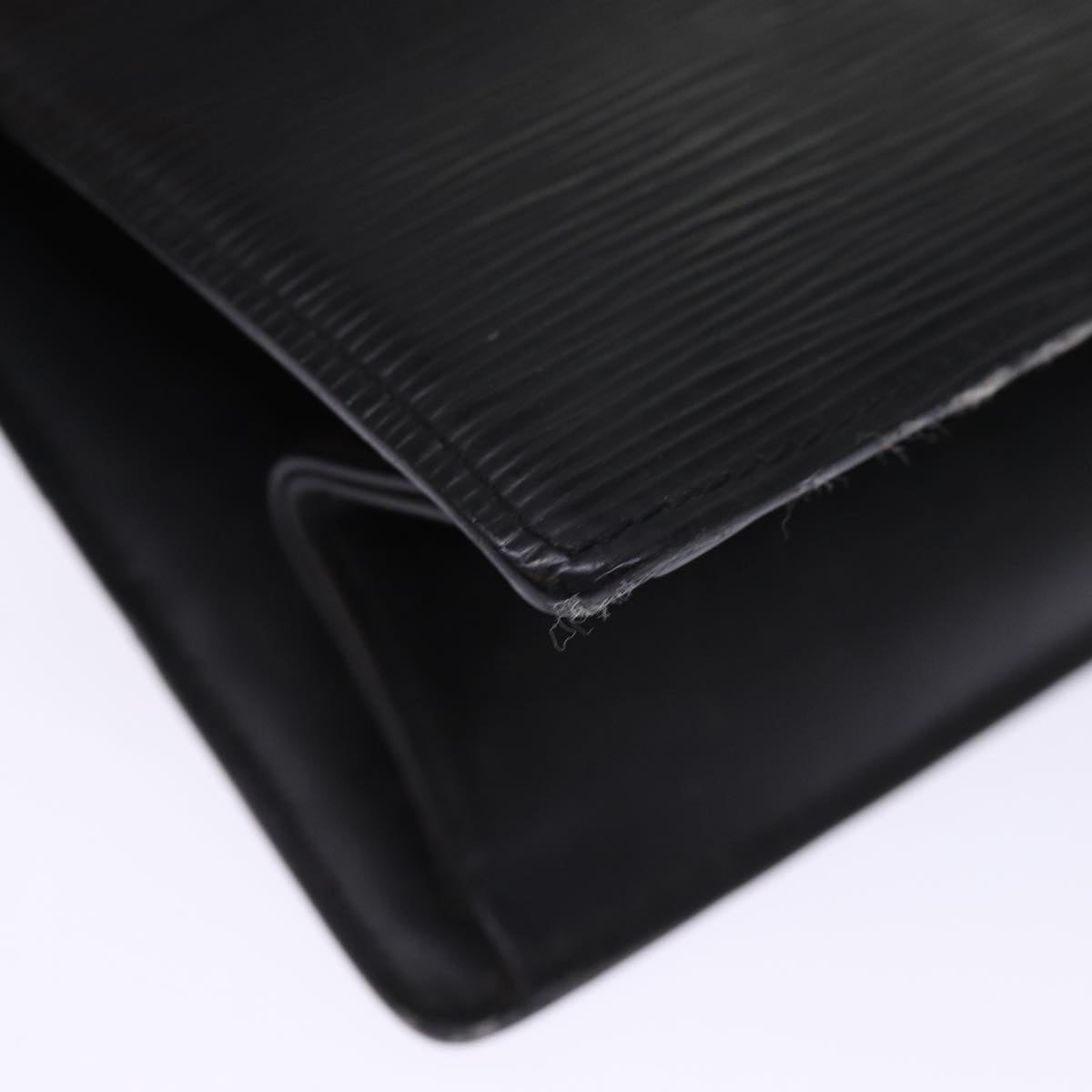 LOUIS VUITTON Epi Trousse Crete Clutch Bag Black M48402 LV 75464