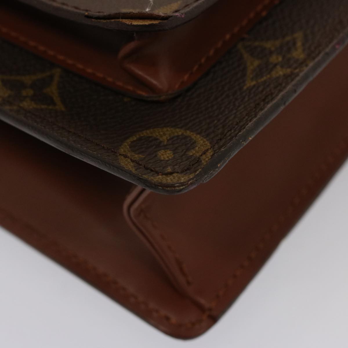 LOUIS VUITTON Monogram Monceau 28 Hand Bag 2way M51185 LV 75470