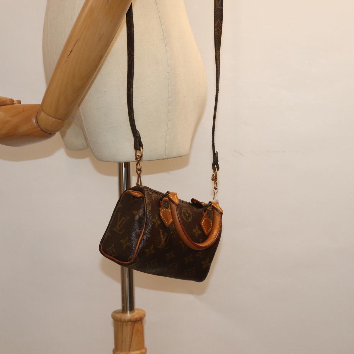 LOUIS VUITTON Monogram Mini Speedy Hand Bag 2way M41534 LV 75479