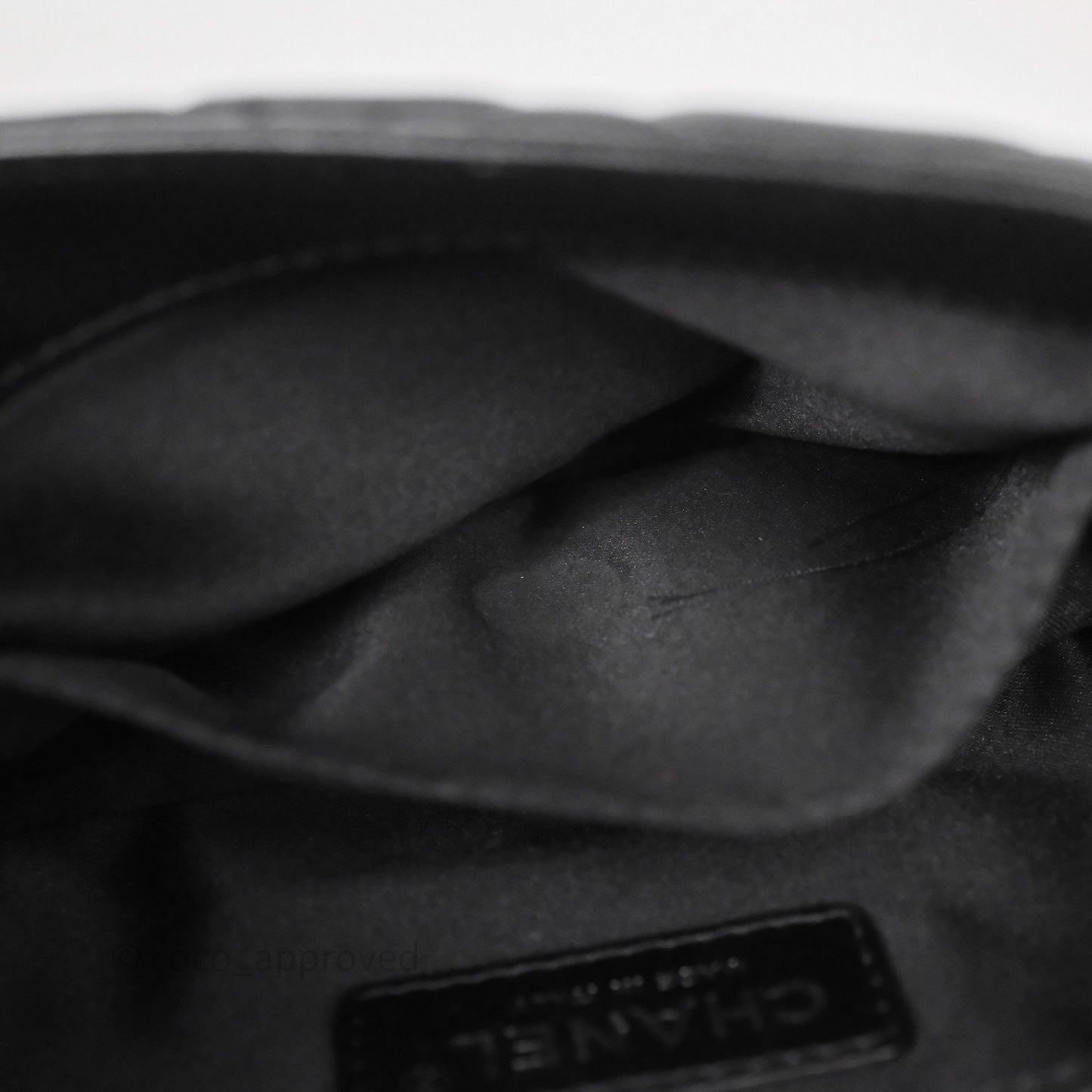 Chanel Quilted Flap Black Calfskin Silver Hardware