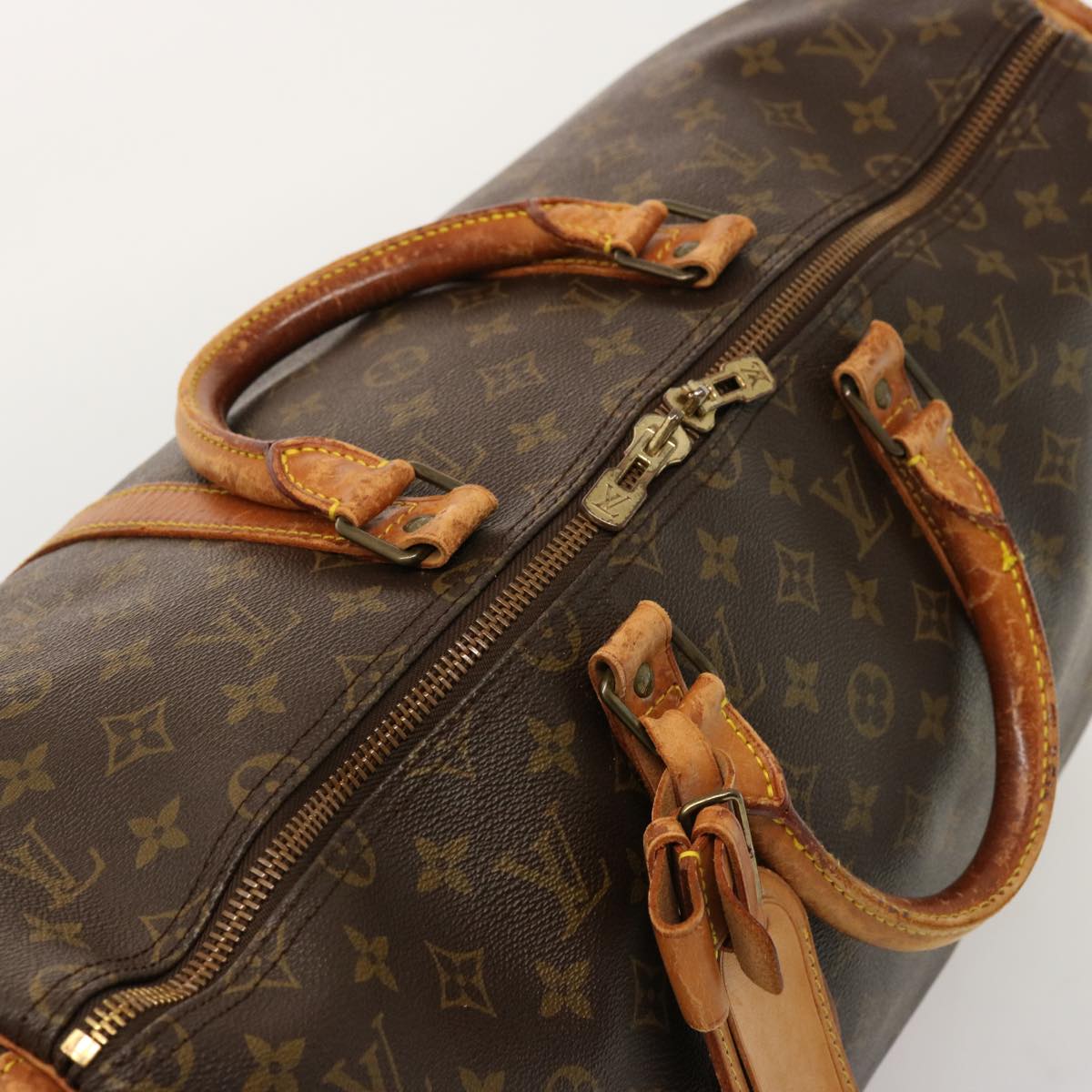 LOUIS VUITTON Monogram Keepall Bandouliere 50 Boston Bag M41416 LV 75489
