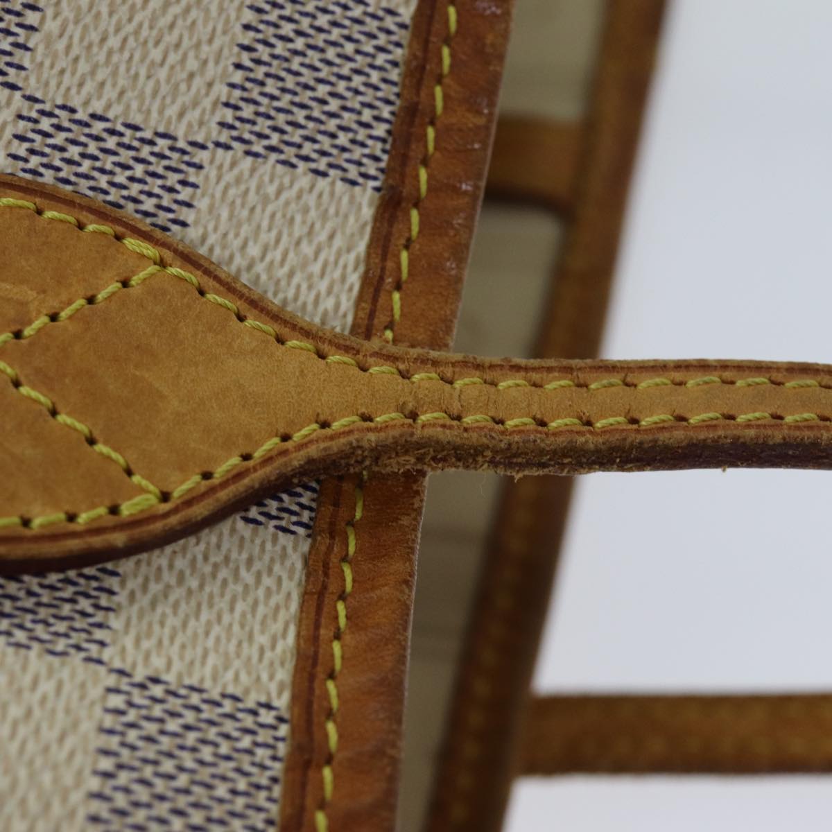 LOUIS VUITTON Damier Azur Neverfull MM Tote Bag N41605 LV 75496