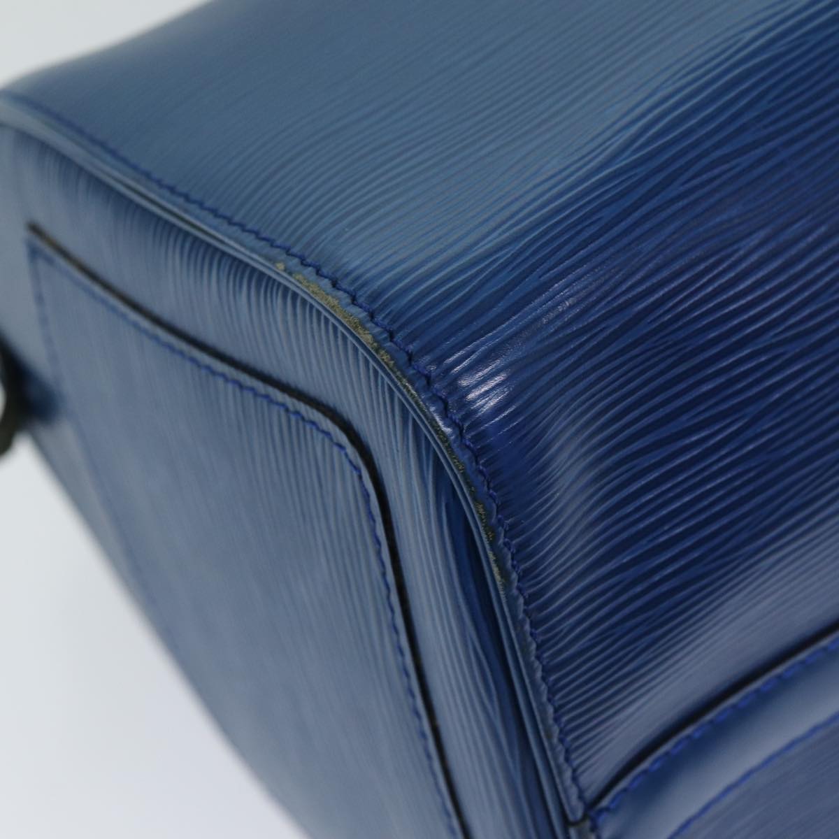 LOUIS VUITTON Epi Speedy 30 Hand Bag Toledo Blue M43005 LV 75498