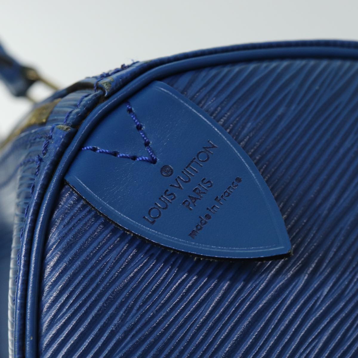 LOUIS VUITTON Epi Speedy 30 Hand Bag Toledo Blue M43005 LV 75498