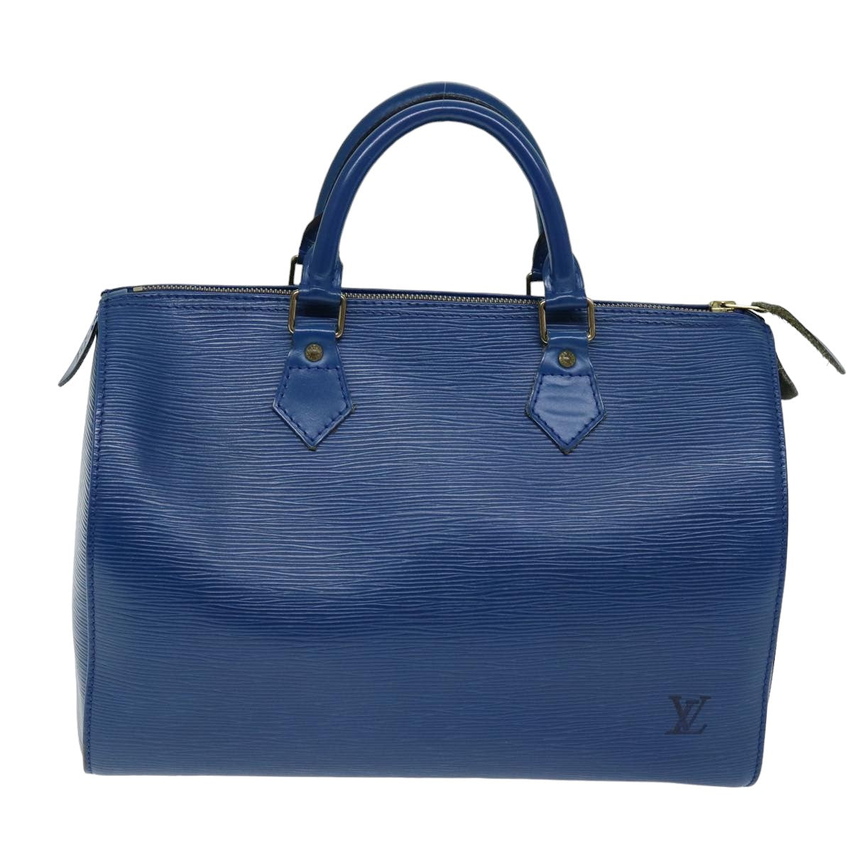 LOUIS VUITTON Epi Speedy 30 Hand Bag Toledo Blue M43005 LV 75498