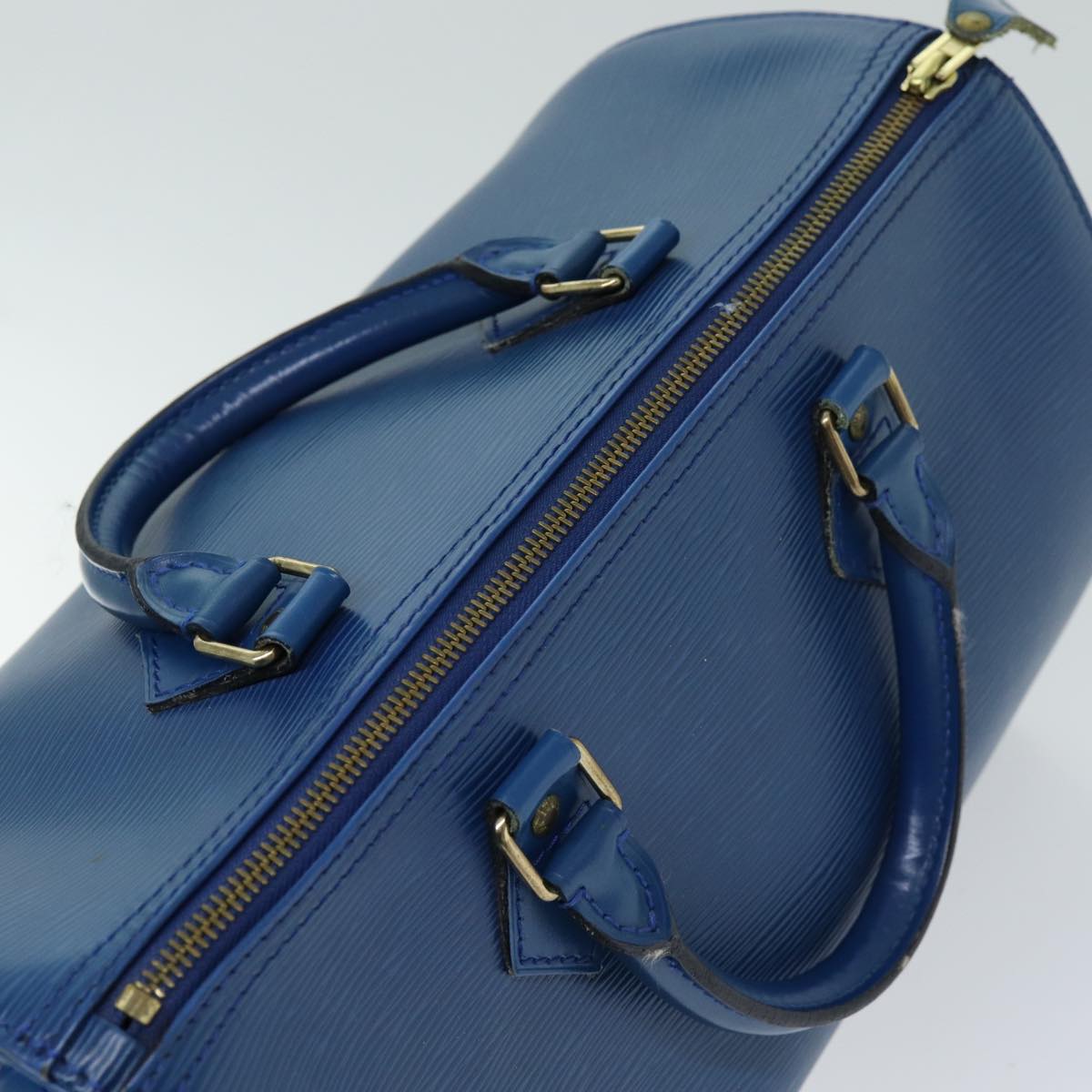 LOUIS VUITTON Epi Speedy 30 Hand Bag Toledo Blue M43005 LV 75498