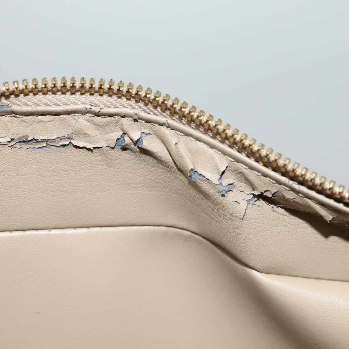 LOUIS VUITTON Monogram Vernis Sutton Boston Bag Beige M91139 LV 75504