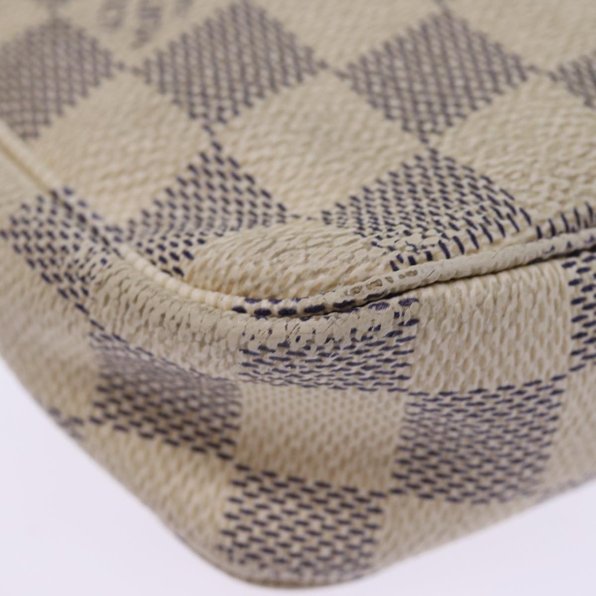 LOUIS VUITTON Damier Azur Pochette Accessoires Pouch N51986 LV 75513