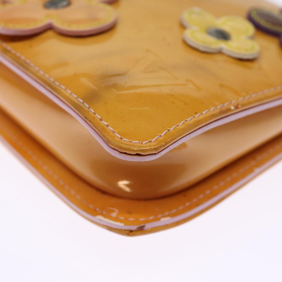 LOUIS VUITTON Monogram Vernis Flower Lexington Pouch Pink M92248 LV 75514