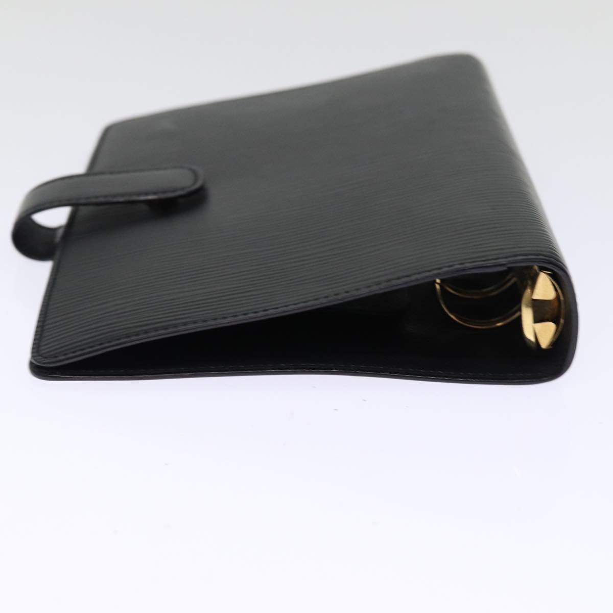 LOUIS VUITTON Epi Agenda MM Day Planner Cover Black R20042 LV 75520