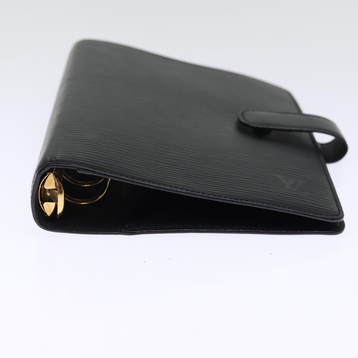 LOUIS VUITTON Epi Agenda MM Day Planner Cover Black R20042 LV 75520