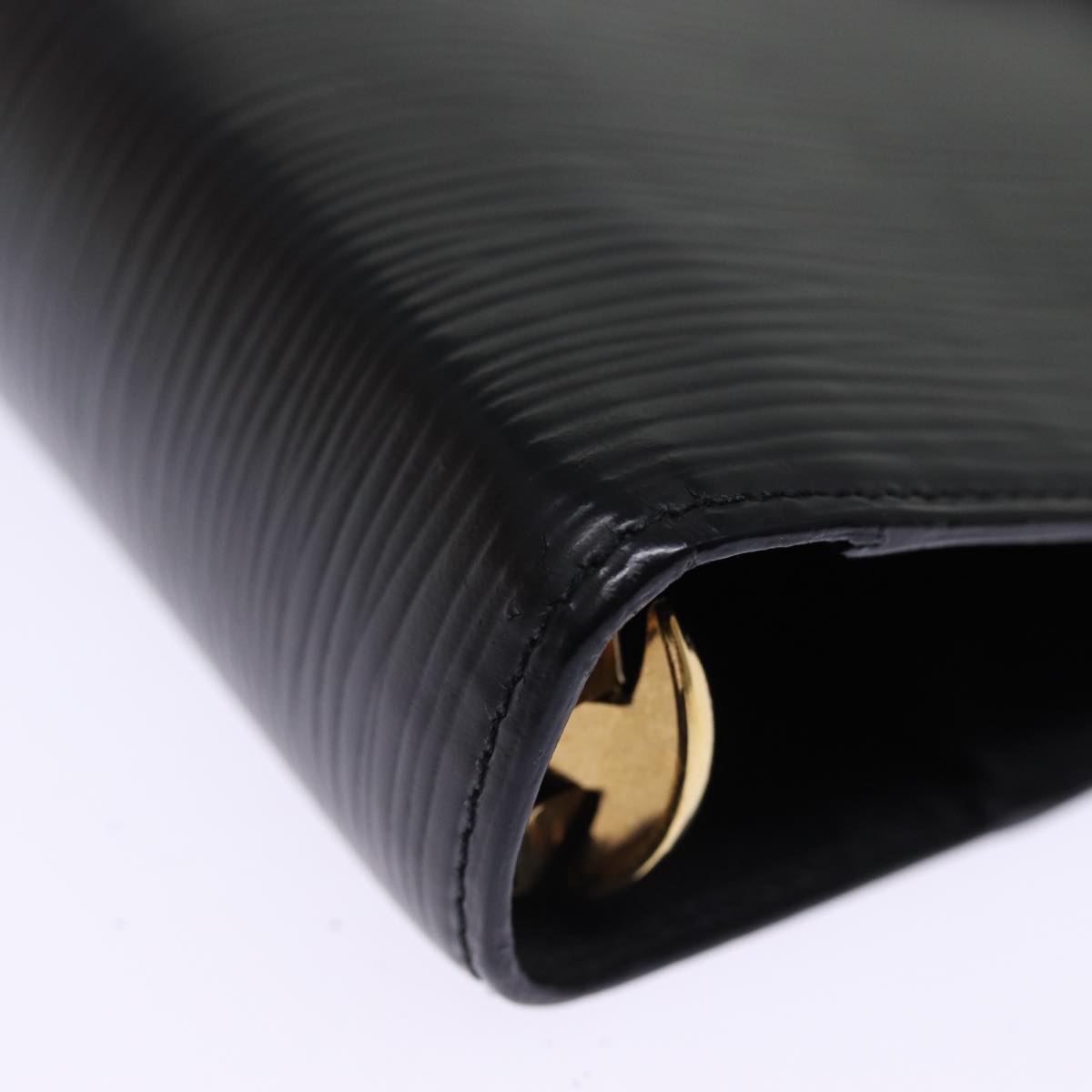 LOUIS VUITTON Epi Agenda MM Day Planner Cover Black R20042 LV 75520