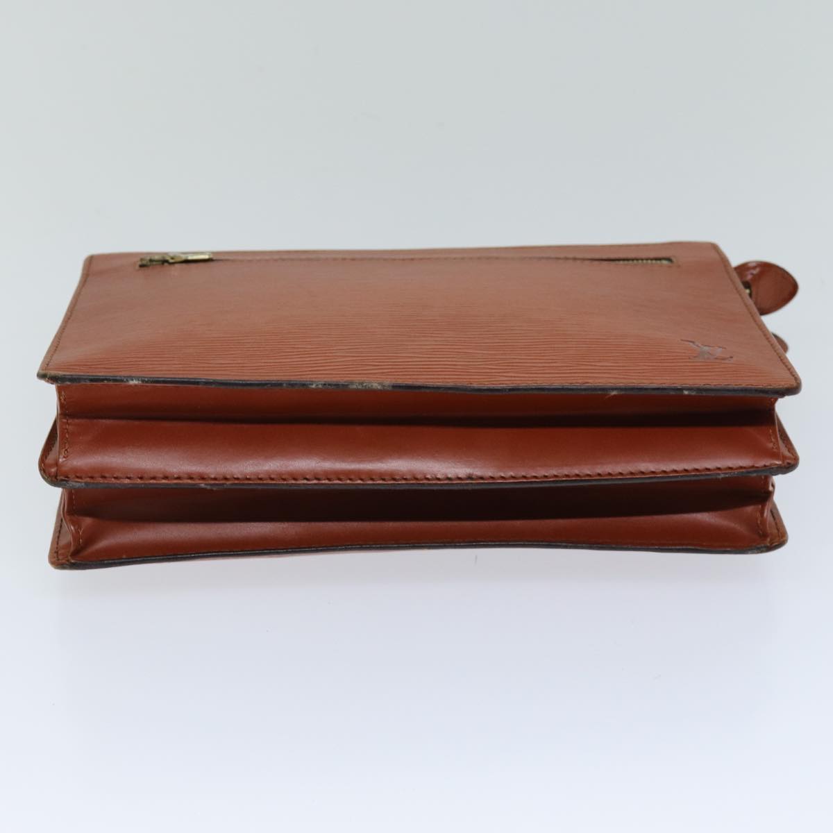 LOUIS VUITTON Epi Angian Clutch Bag Brown M52113 LV 75528