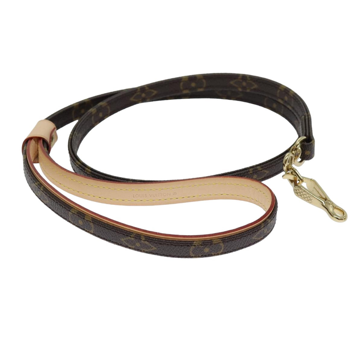 LOUIS VUITTON Monogram Less Baxter MM Dog Leash M58056 LV 75533